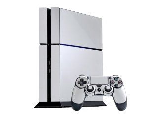 PlayStation 4 Skin (PS4)   NEW   WINTER WHITE system skins faceplate decal mod Video Games