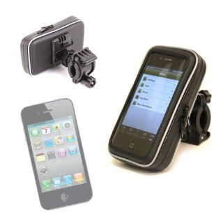 DURAGADGET Water Resistant Cycle/Bike Mount Hard Case For Apple iPhone 4, 4S   C Spire Wireless and iPod Touch   4g, 8gb, 16gb, 32gb Cell Phones & Accessories
