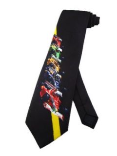 Parquet Mens F1 Formula 1 Car Racing Necktie   Black   One Size Neck Tie Clothing