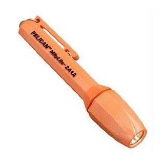 Pelican 1900 Orange Mitylite Laserspot Flashlight with 2 AAA Batteries   Basic Handheld Flashlights  