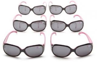 Pan Oceanic Eyewear Big Time Rush girls Big Time Rush BT000 Wrap Sunglasses 6 pack,Black,125mm Clothing
