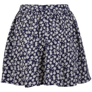 Neon Rose Womens Floral Print Skirt   Blue      Womens Clothing