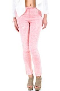 Washed Out Pocketless Jeans in Bubblegum, Large