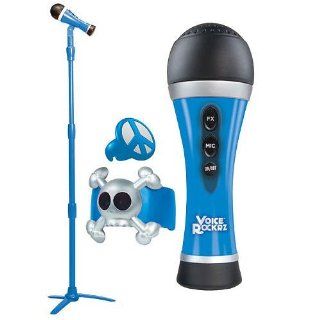 First Act Voice Rockrz Microphone and Stand   Blue Toys & Games