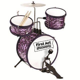 First Act Junior Drum Set   Purple Zebra Toys & Games