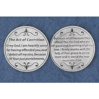 25 The Act of Contrition Prayer Coins Charms Jewelry