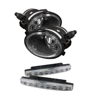 Carpart4u BMW E46 M3 / E39 M5 OEM Fog Lights (No Switch) Clear & LED Day Time Running Light Package Automotive
