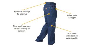 Gravel Gear Denim 5-Pocket Jean — 38in. Waist x 30in. Inseam  Jeans