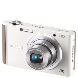 Samsung ST77 Compact Digital Camera (16MP, 5x Optical, 2.7Inch LCD)   White      Electronics