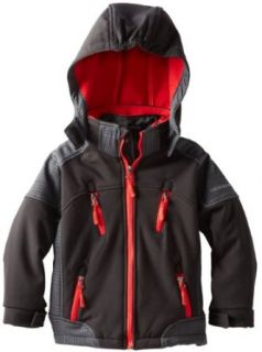 Weatherproof Boys 2 7 Softshell System Jacket with Detachable Hoodie and Adjustable Cuffs, Black, 5/6 Outerwear Jackets Clothing