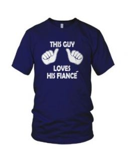 This Guy Loves His Fiance T Shirt Funny Wedding Bachelor Party Shirt at  Mens Clothing store
