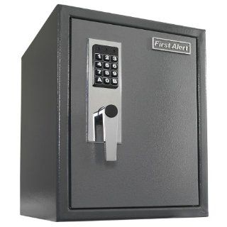 First Alert 2077DF Anti Theft Safe with Digital Lock, 1.2 Cubic Foot, Gray   Cabinet Style Safes  