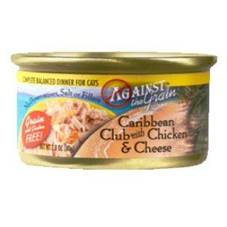 Against the Grain Caribbean Club Dinner Canned Cat Food 24/2.8 oz cans  Pet Food 