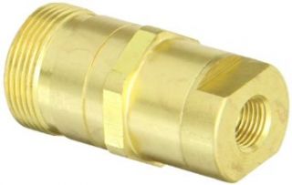 Eaton Hansen 5100 S2 4B Brass Thread to Connect Hydraulic Fitting with Valve, Plug, 1/8" 27 NPT Female, 1/8" Port Size, 1/4" Body Quick Connect Hose Fittings