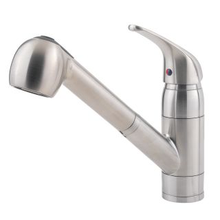 Pfister Pfirst Series Stainless Steel Pull Out Kitchen Faucet