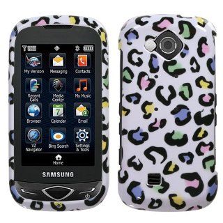 Color Leopard Snap On Protector Case Phone Cover for Samsung Reality Verizon Cell Phones & Accessories