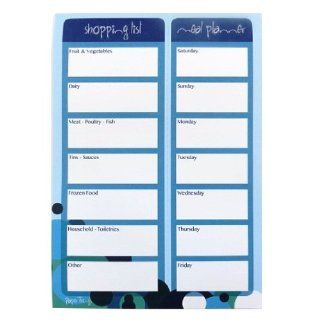 A5 Grocery List & Meal Planner Notepads   Spots Design   High Quality   100 Sheets Per Pad   Almost 2 Years Worth of Weekly Food Planning  Personal Organizers 