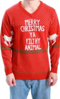 Ugly Christmas Sweater Home Alone Merry Christmas Ya Filthy Animal Clothing