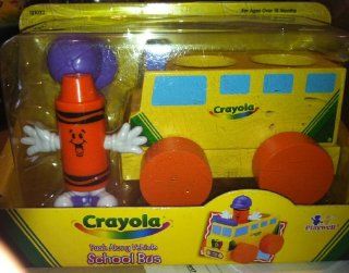 Crayola Push Along Vehicle School Bus Toys & Games