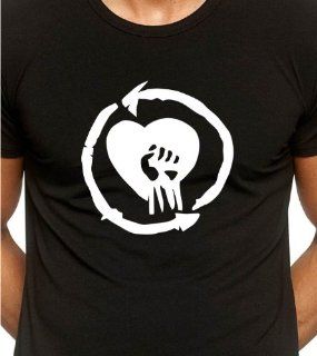 Rise Against Band Logo Black T Shirt / Large 