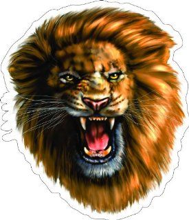 12" ROARING LION Printed engineer grade reflective vinyl decal sticker for any smooth surface such as windows bumpers laptops or any smooth surface. 