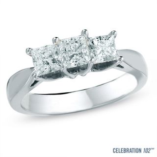 Celebration 102® 1 CT. T.W. Princess Cut Diamond Three Stone