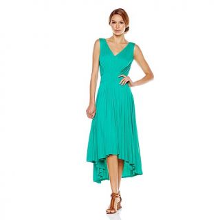 IMAN Global Chic Luxe Lightweight Pleated Stretch Dress