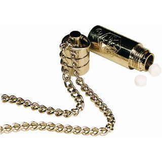 Silver Plated Brass Pill Fob with Necklace Health & Personal Care