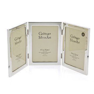 Godinger Silverplated Triple Classic Picture Frame   5x7 Photos   Home Decor Products