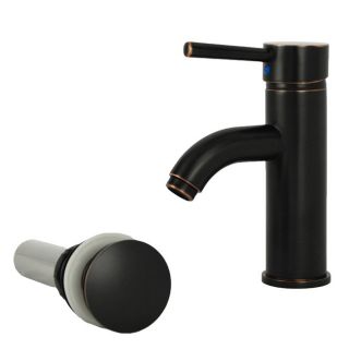 Fontaine Ultime Oil rubbed Bronze European Single Post Bathroom Faucet And Drain Set