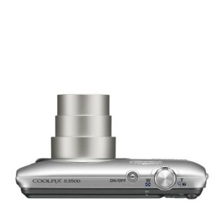 Nikon Coolpix S3500 Compact Digital Camera   Silver  (20MP, 7x Optical Zoom, 2.7 Inch LCD)   Grade A Refurb      Electronics
