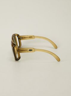 Christian Dior Vintage Chunky Rectangular Frame Sunglasses   A.n.g.e.l.o Vintage