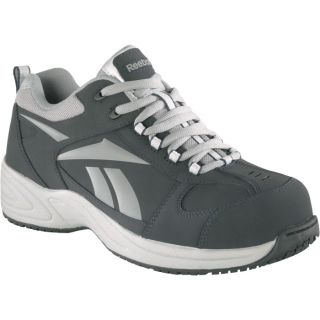 Reebok Composite Toe EH Street Sport Jogger Oxford Shoe   Navy/Silver, Size 6,