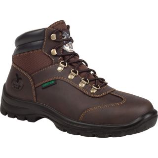 Georgia Boot Waterproof Hiker Work Shoe   Dark Brown, Size 11, Model G052