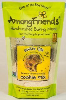 Suzie Q's Oatmeal Chocolate Chip Cookie Mix   SIX PACK  Among Friends Baking Mixes  Grocery & Gourmet Food