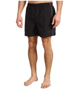 Speedo Striped Surf Runner Volley Short Mens Swimwear (Black)
