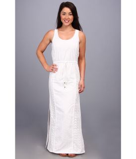 MICHAEL Michael Kors Petite Eyelet S/L Maxi Dress Womens Dress (White)