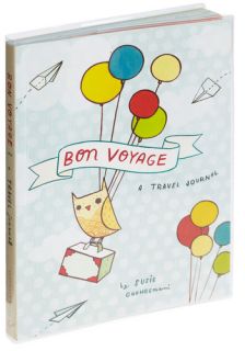 Bon Voyage Travel Journal  Mod Retro Vintage Books