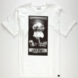 Skrewed Mens T Shirt White In Sizes Xx Large, Large, X Large, Small, Mediu