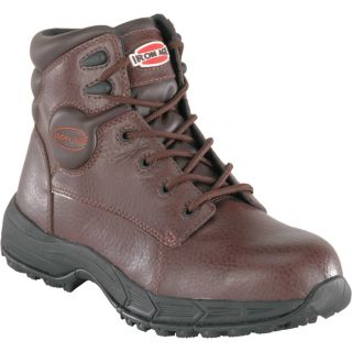 Iron Age 6 Inch Steel Toe EH Sport/Work Boot   Brown, Size 10 Wide, Model IA5100