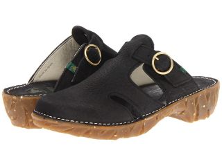 El Naturalista Yggdrasil N164 Womens Clog Shoes (Black)