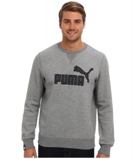 PUMA Crew Sweat Fleece Mens Long Sleeve Pullover (Gray)