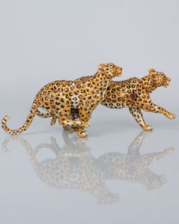 Running Leopards Figurine   Jay Strongwater