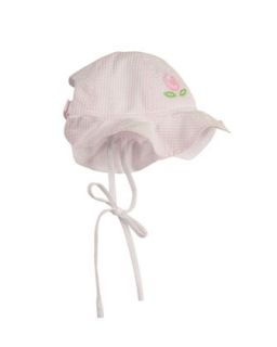 Newborn Small World Hat, Pink/White   Florence Eiseman