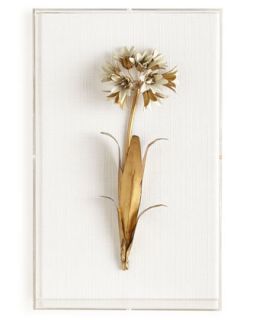 Gilded Agapanthus Study on Linen   Tommy Mitchell