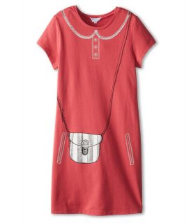 Little Marc Jacobs Fleece Tromp LOeil Purse Dress Girls Dress (Red)