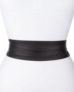 Leather Wrap Belt, Black   ADA Collection