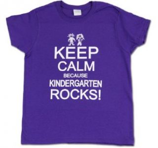 A+ Images, Inc. Keep Calm because Kindergarten Rocks Ladies Printed T Shirt Clothing