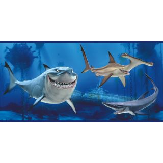 IMPERIAL 10 1/4 Finding Nemo Shark Prepasted Wallpaper Border