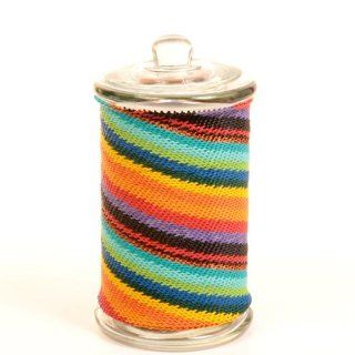 Fair Trade Zulu African Wire Wrap Jar, Approximately 6.5" Tall   Home Storage Baskets